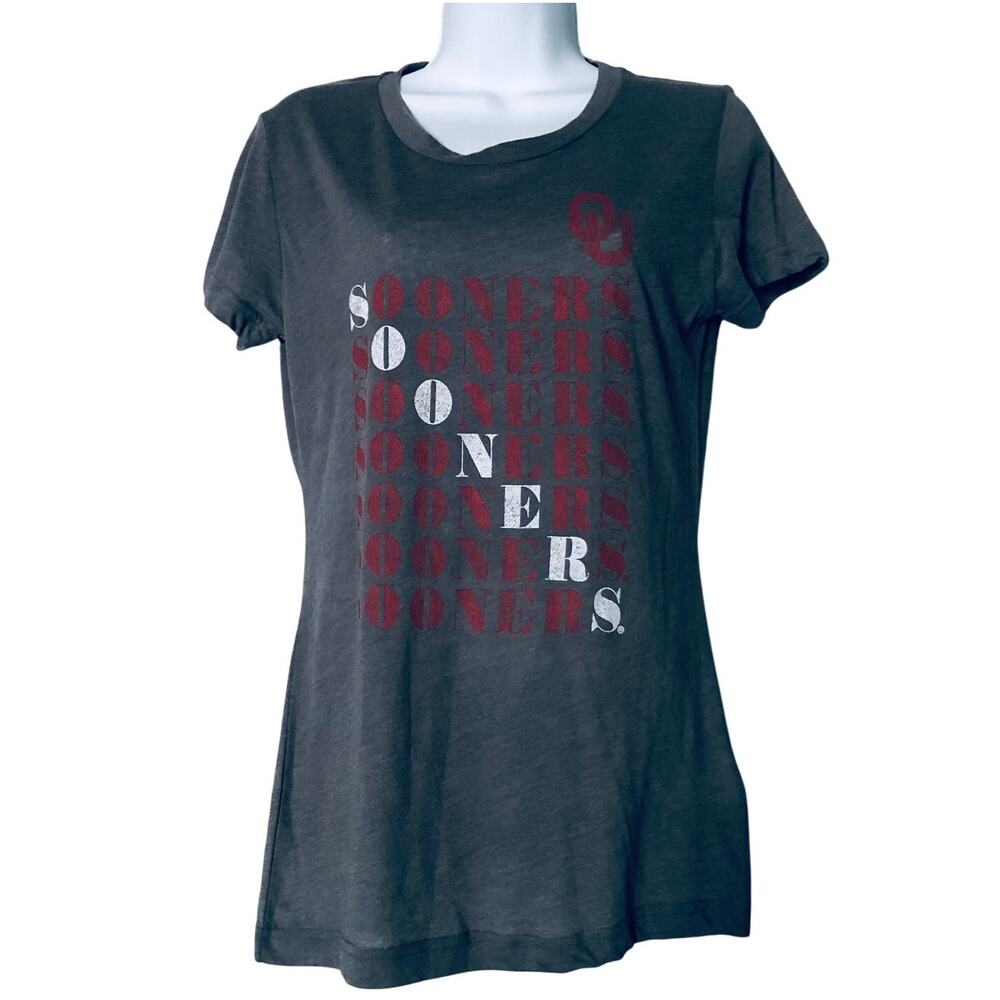 Rivalry Threads Women's Small OU Sooners T Shirt Gray Oklahoma University